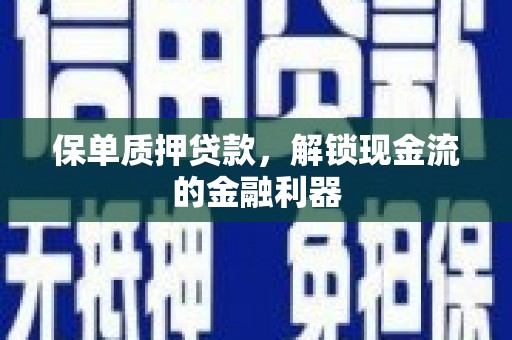 陵城保单质押贷款，解锁现金流的金融利器