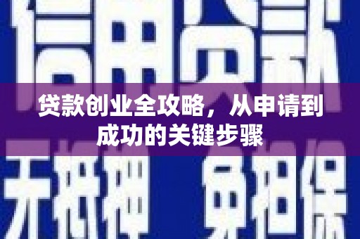 陵城贷款创业全攻略，从申请到成功的关键步骤