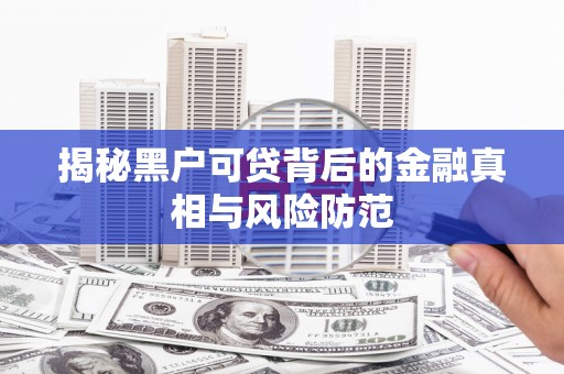 陵城揭秘黑户可贷背后的金融真相与风险防范
