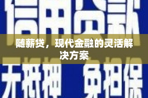 陵城随薪贷，现代金融的灵活解决方案