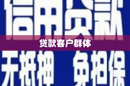 陵城贷款客户群体