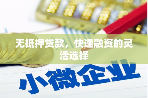 陵城无抵押贷款，快速融资的灵活选择