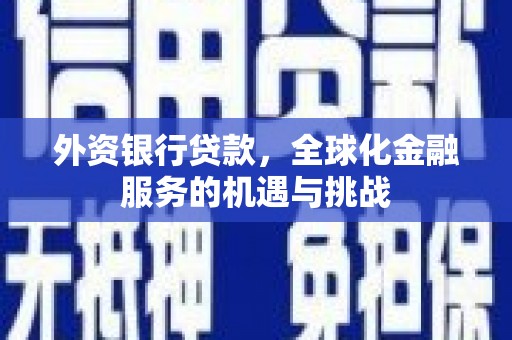 陵城外资银行贷款，全球化金融服务的机遇与挑战