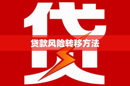 陵城贷款风险转移方法