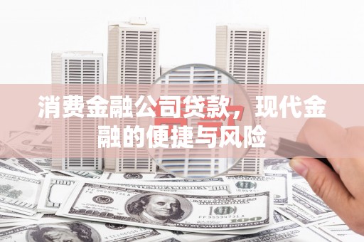 陵城消费金融公司贷款，现代金融的便捷与风险
