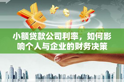 陵城小额贷款公司利率，如何影响个人与企业的财务决策
