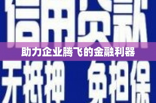 陵城助力企业腾飞的金融利器