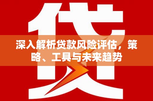 陵城深入解析贷款风险评估，策略、工具与未来趋势