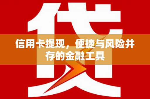 陵城信用卡提现，便捷与风险并存的金融工具