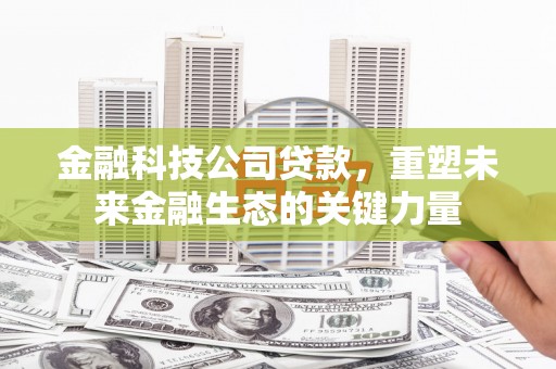 陵城金融科技公司贷款，重塑未来金融生态的关键力量
