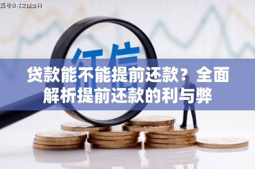 陵城贷款能不能提前还款？全面解析提前还款的利与弊