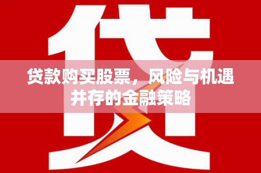 陵城贷款购买股票，风险与机遇并存的金融策略